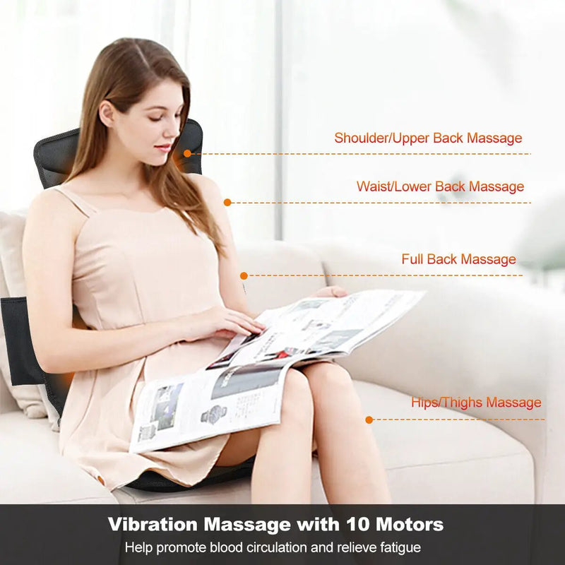 Foldable Full Body Massage Mat with 10 Vibration Motors by DirectDeals
