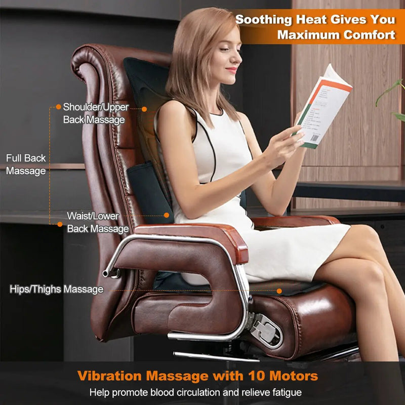 Foldable Full Body Massage Mat with 10 Vibration Motors by DirectDeals