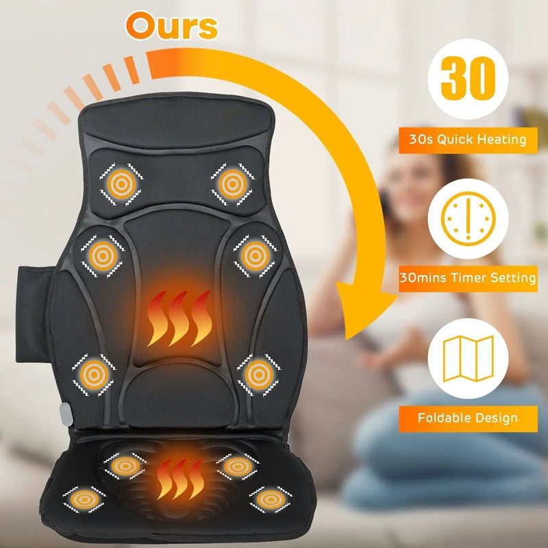 Foldable Full Body Massage Mat with 10 Vibration Motors by DirectDeals