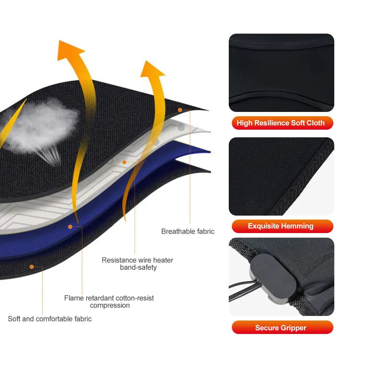 Foldable Full Body Massage Mat with 10 Vibration Motors by DirectDeals