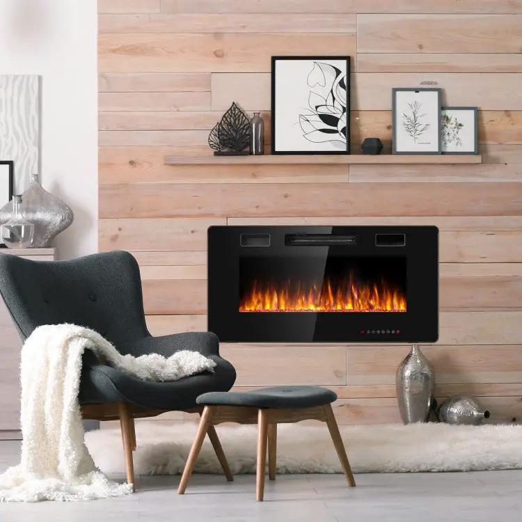36" Slim Wall Mount Fireplace by DirectDeals