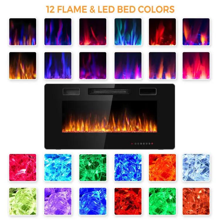 36" Slim Wall Mount Fireplace by DirectDeals