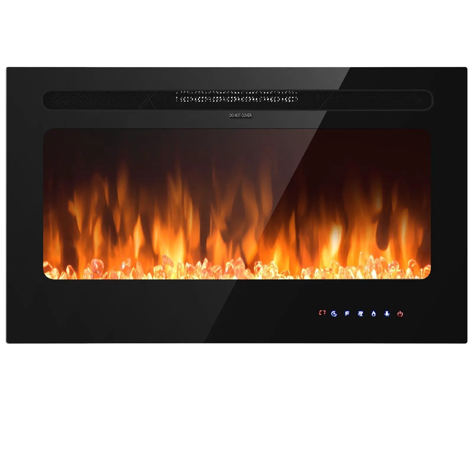 36 Inch Electric Fireplace Insert Wall Mounted with Timer by DirectDeals