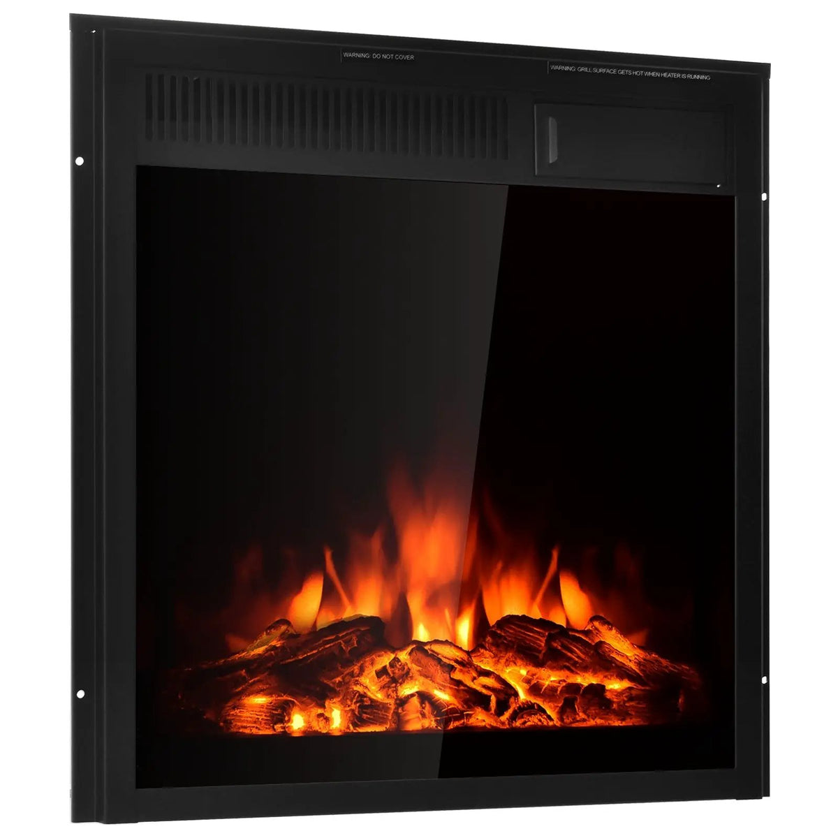 22.5 Inch Electric Fireplace Insert Freestanding and Recessed Heater by DirectDeals