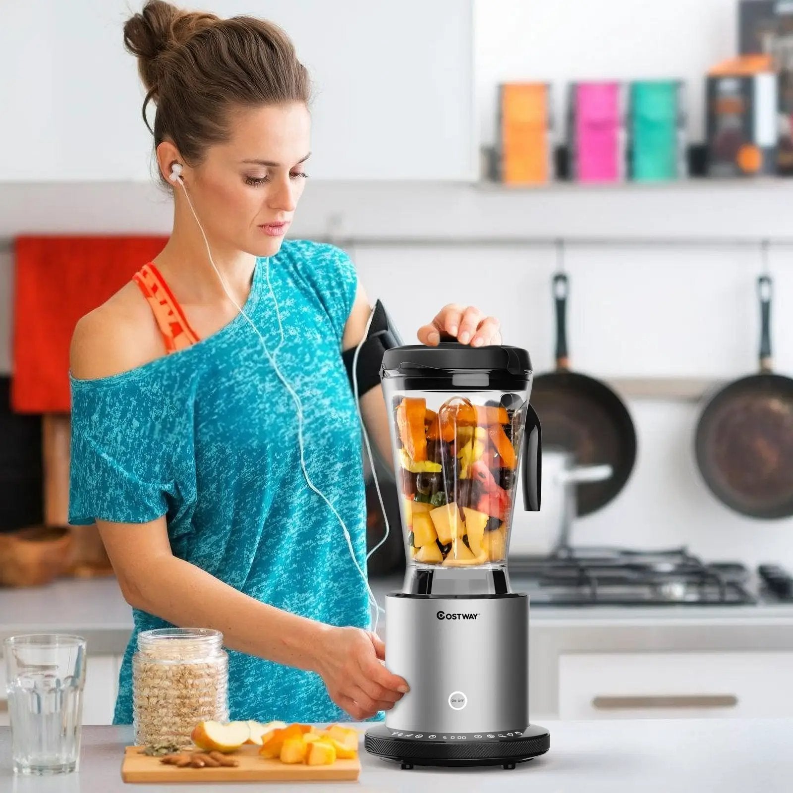 1500W Smoothie Maker High Power Blender with 10 Speeds by DirectDeals