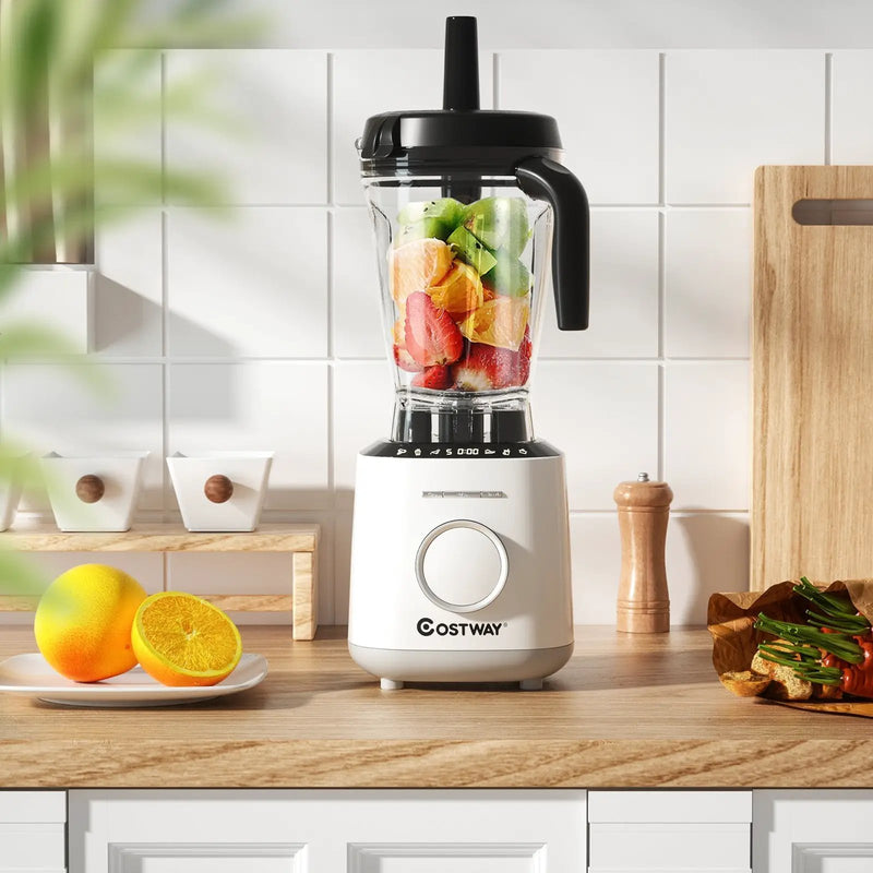 1500W Countertop Smoothies Blender with 10 Speed and 6 Pre-Setting Programs by DirectDeals