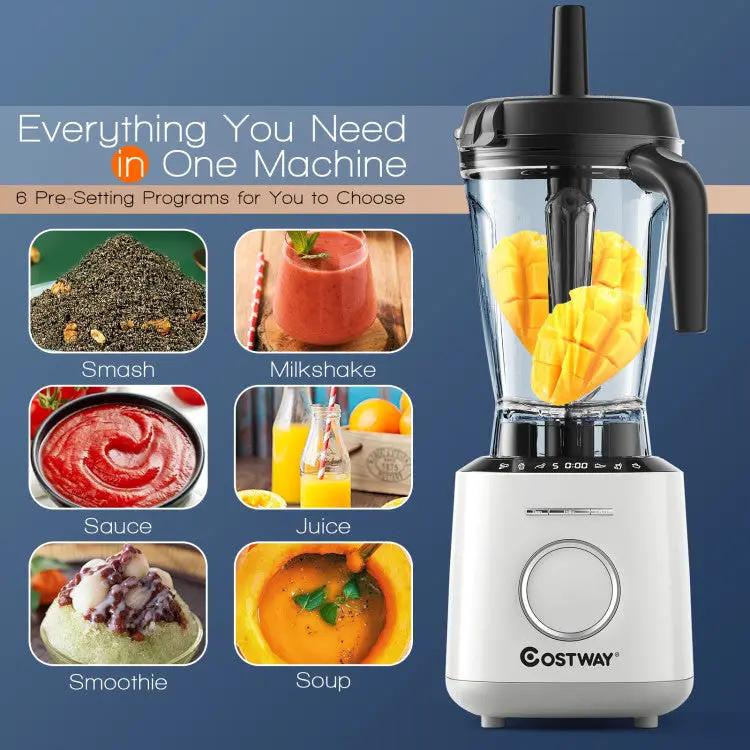 1500W Countertop Blender with 10 Speeds & 6 Preset Programs by DirectDeals