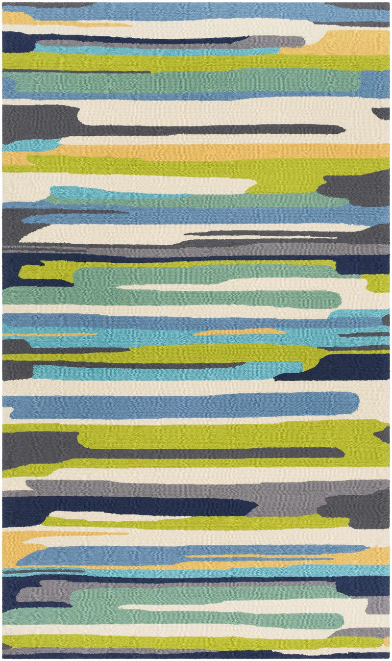 Ephrata Colorful Blue Outdoor Rug - Clearance by Boutique Rugs