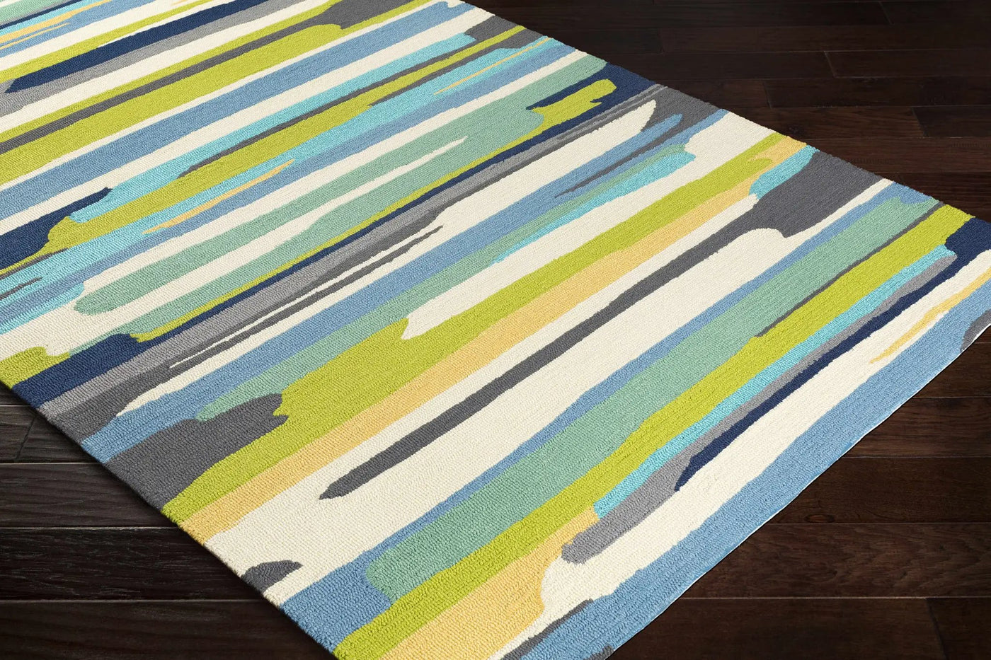 Ephrata Colorful Blue Outdoor Rug - Clearance by Boutique Rugs