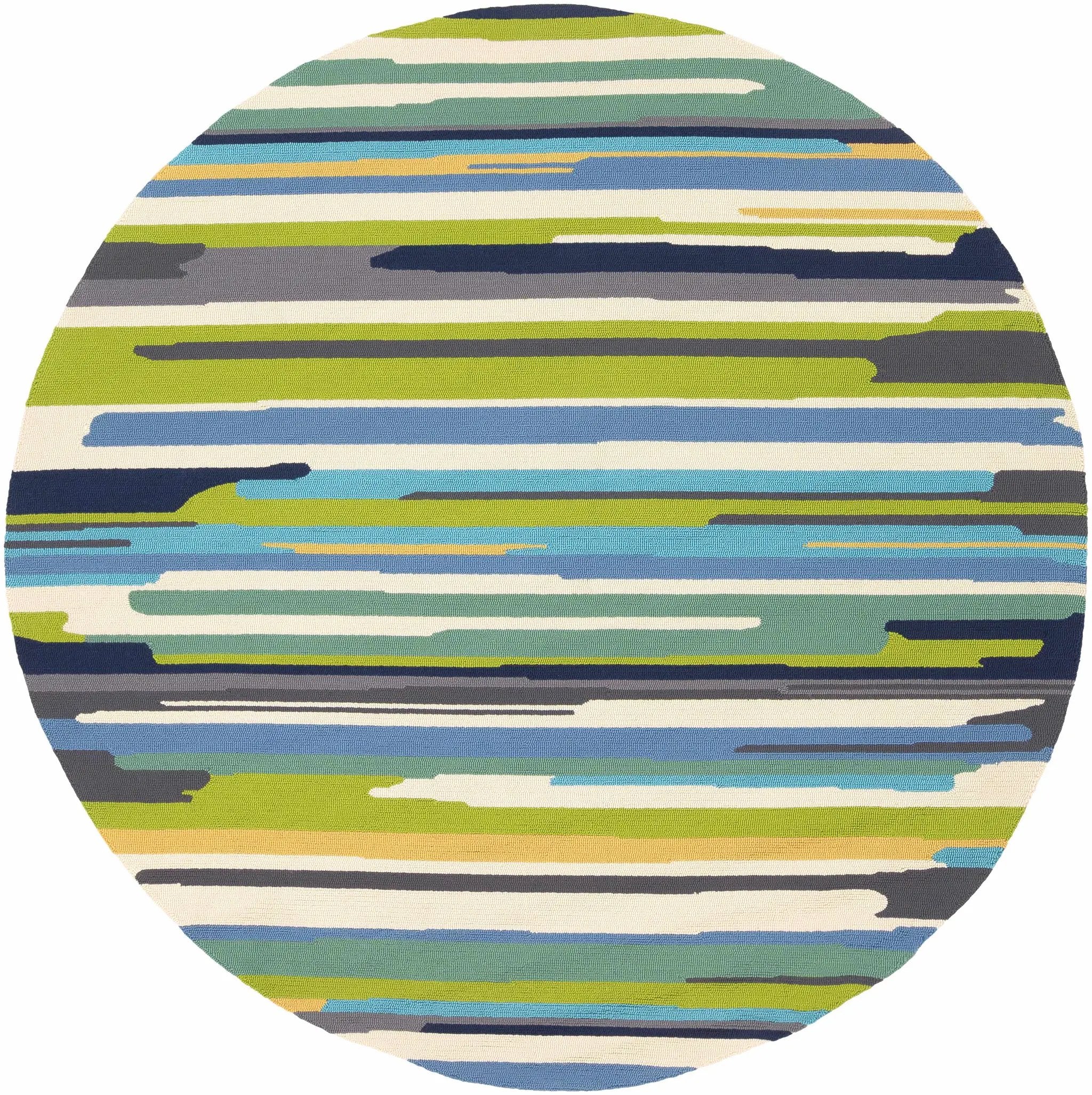 Ephrata Colorful Blue Outdoor Rug - Clearance by Boutique Rugs