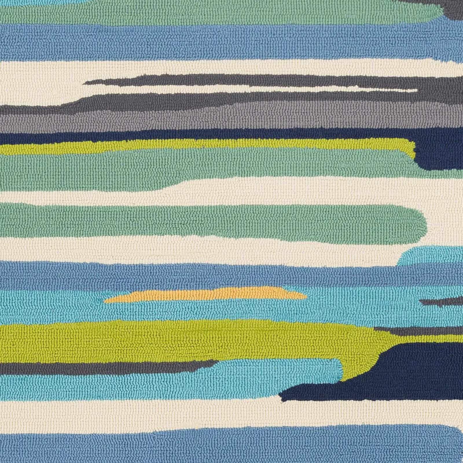 Ephrata Colorful Blue Outdoor Rug - Clearance by Boutique Rugs