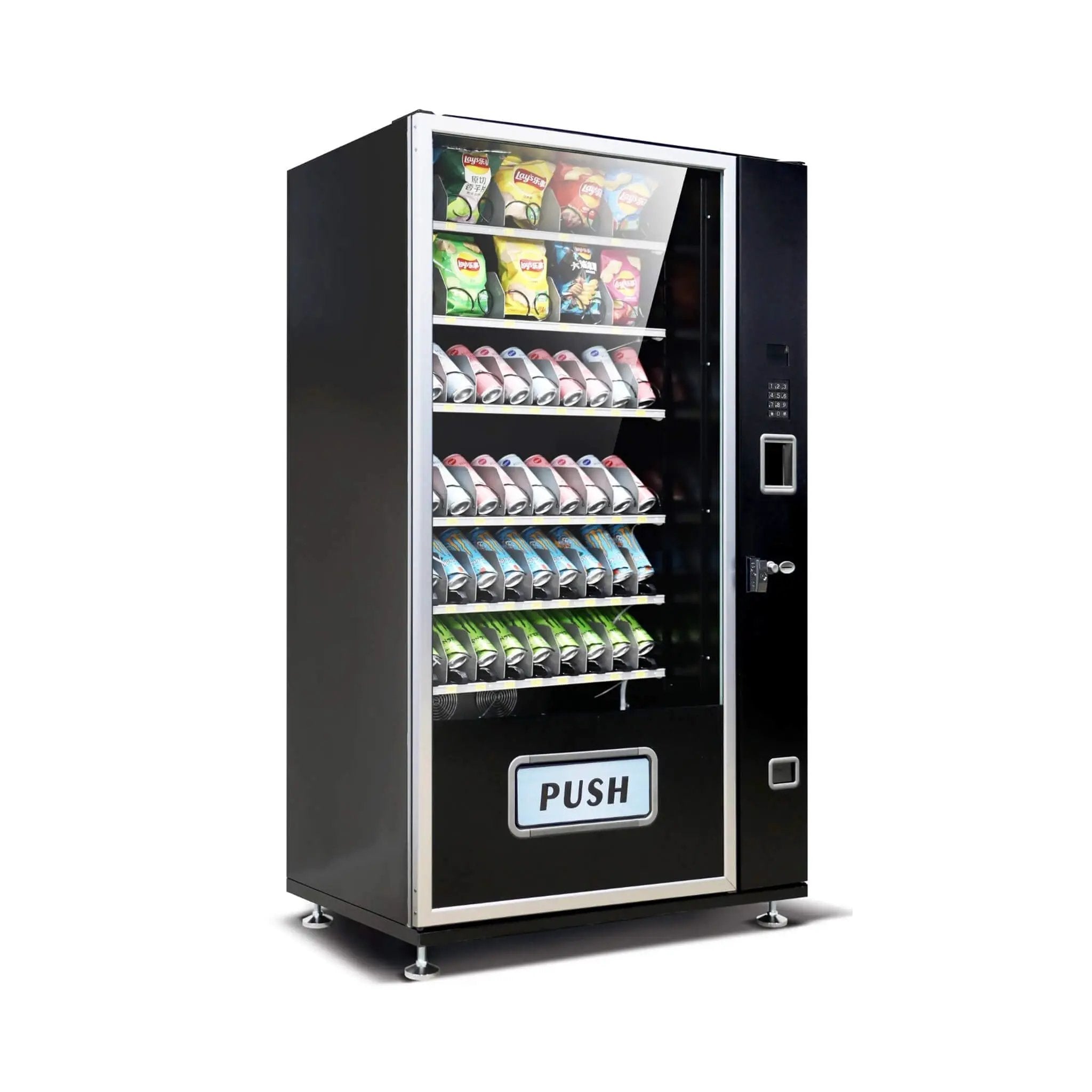 Epx Extra Large 6FT Snacks And Drinks Combo Vending Machine With Dual Zone Refrigeration And Bill Acceptor [EP-G660] (SAK12960) by SAKSBY WHOLESALE