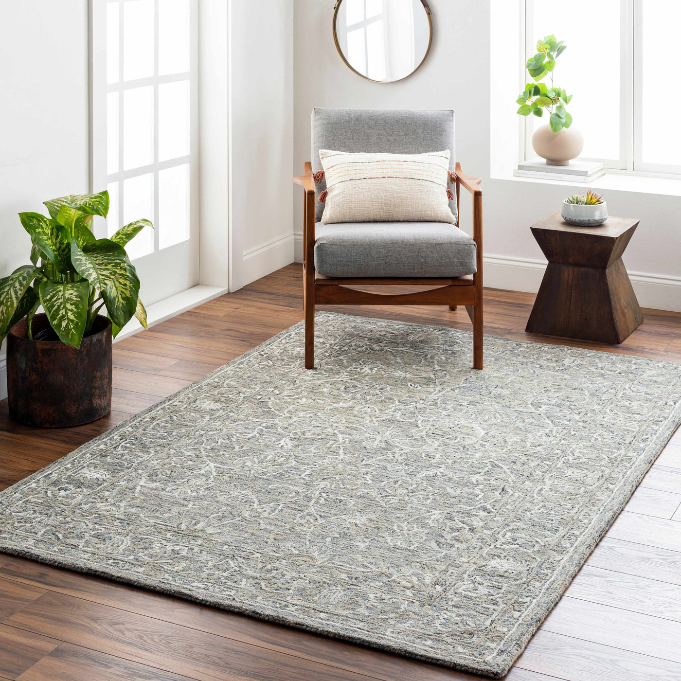 Eriline Wool & Faux Silk Rug by Boutique Rugs