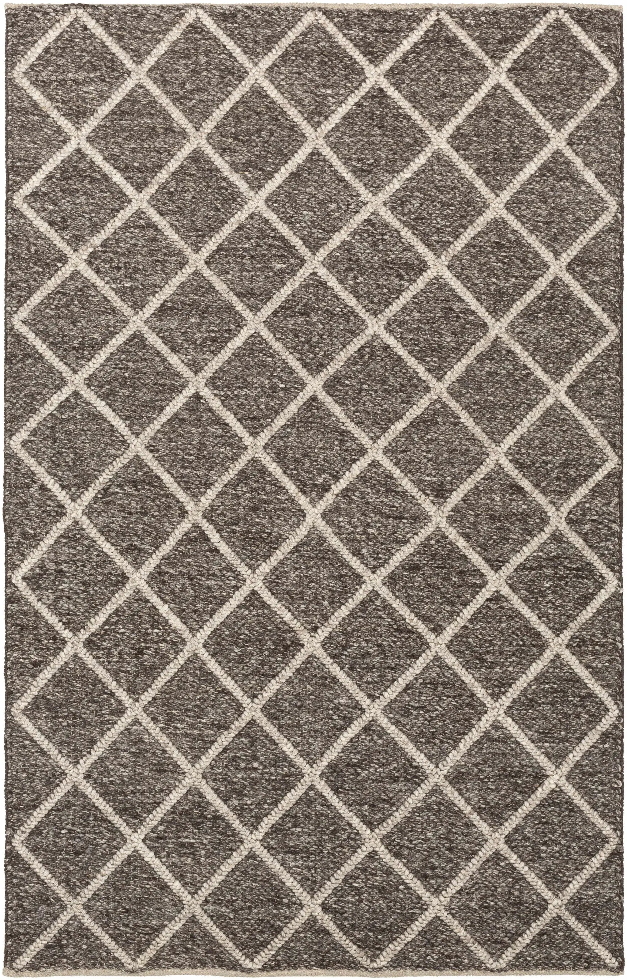 Syosset 2x3 Brown Trellis Wool&Viscose Rug - Clearance by Boutique Rugs