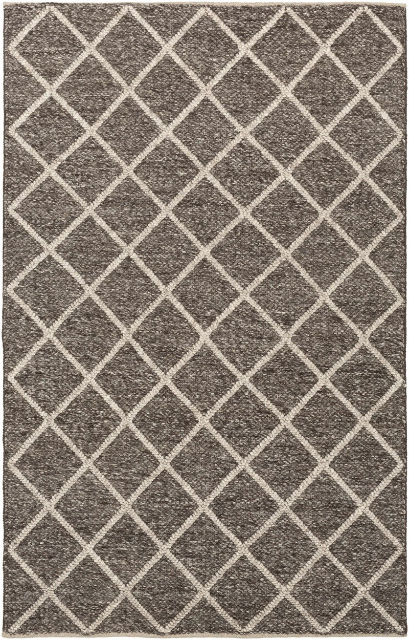 Syosset 2x3 Brown Trellis Wool&Viscose Rug - Clearance by Boutique Rugs