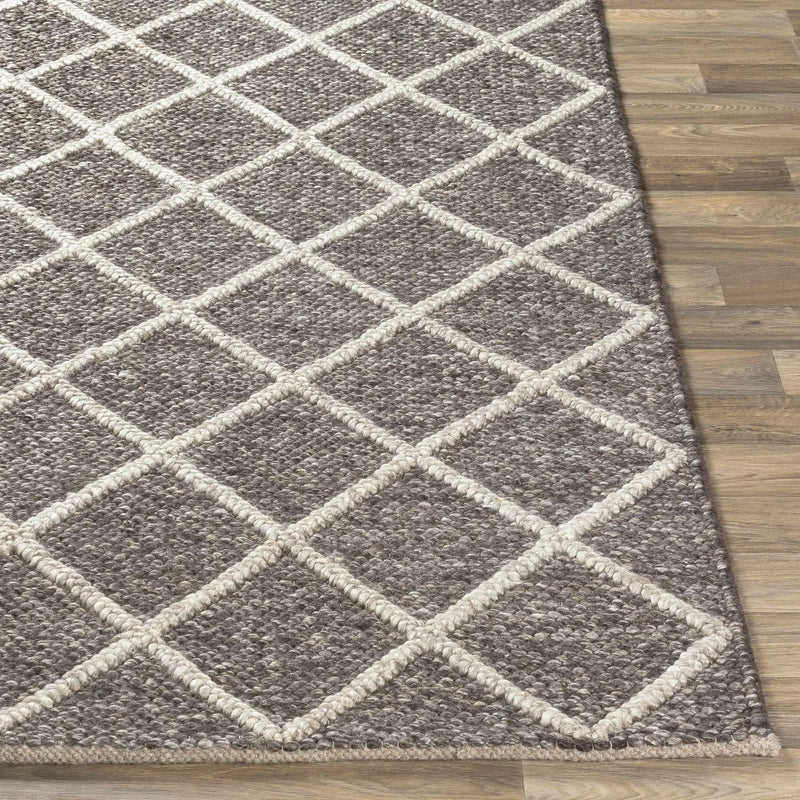 Syosset 2x3 Brown Trellis Wool&Viscose Rug - Clearance by Boutique Rugs