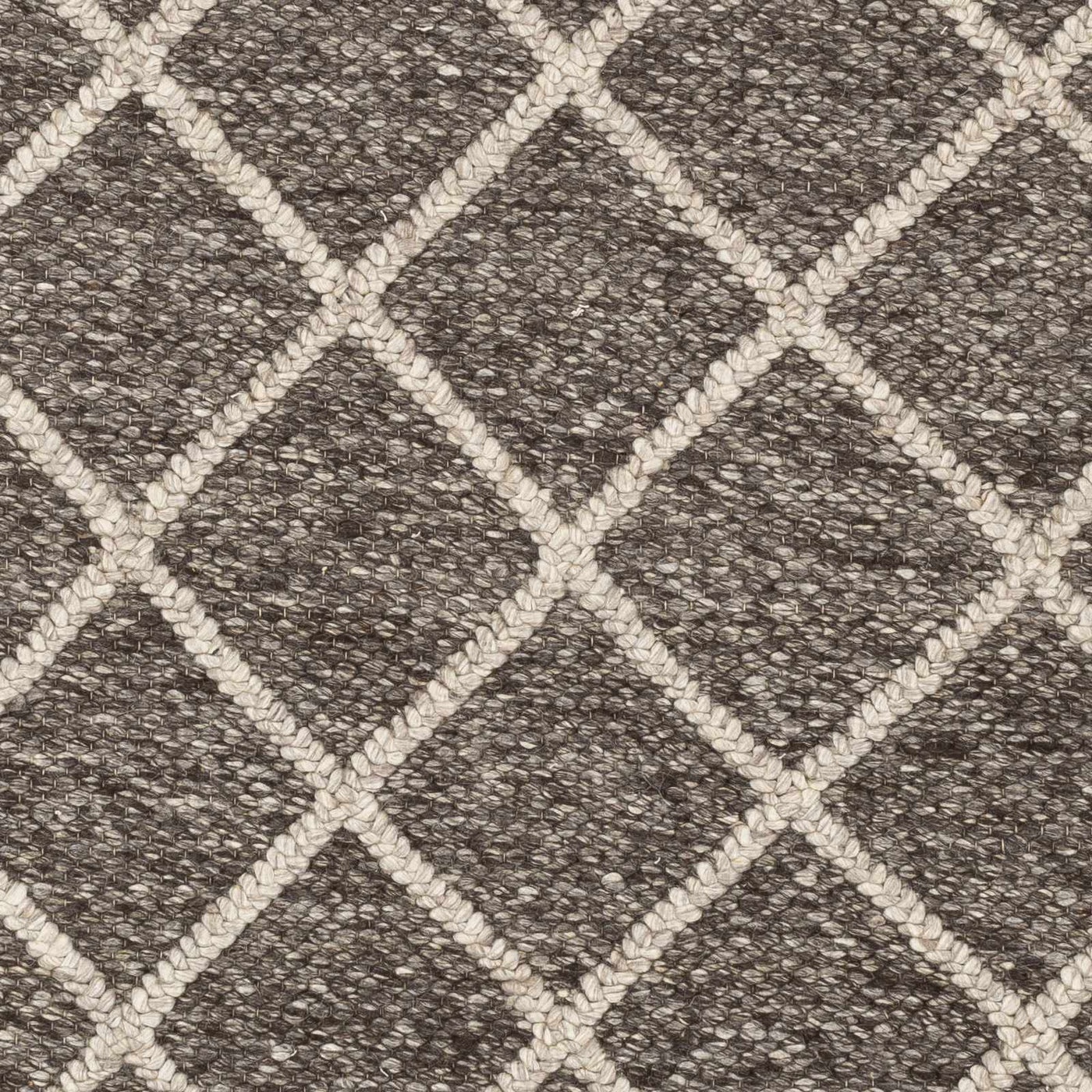 Syosset 2x3 Brown Trellis Wool&Viscose Rug - Clearance by Boutique Rugs