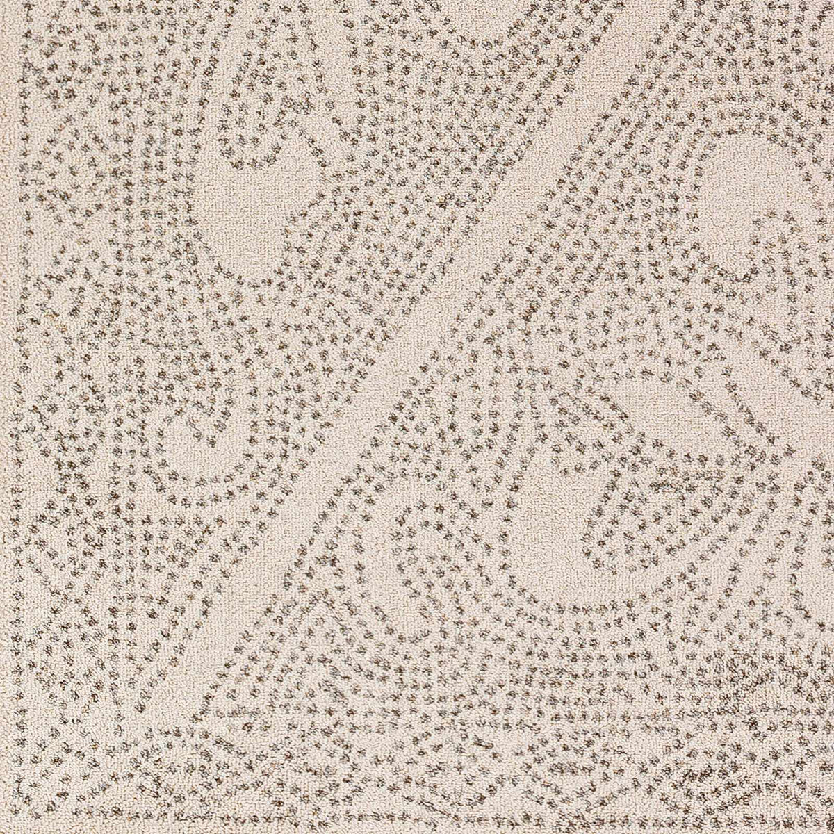 Birdwood Cream & Brown Area Rug by Hauteloom