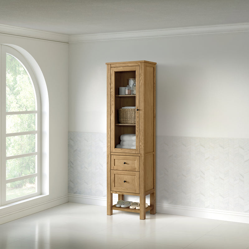 James Martin Breckenridge Linen Cabinet, Light Natural Oak, view 5