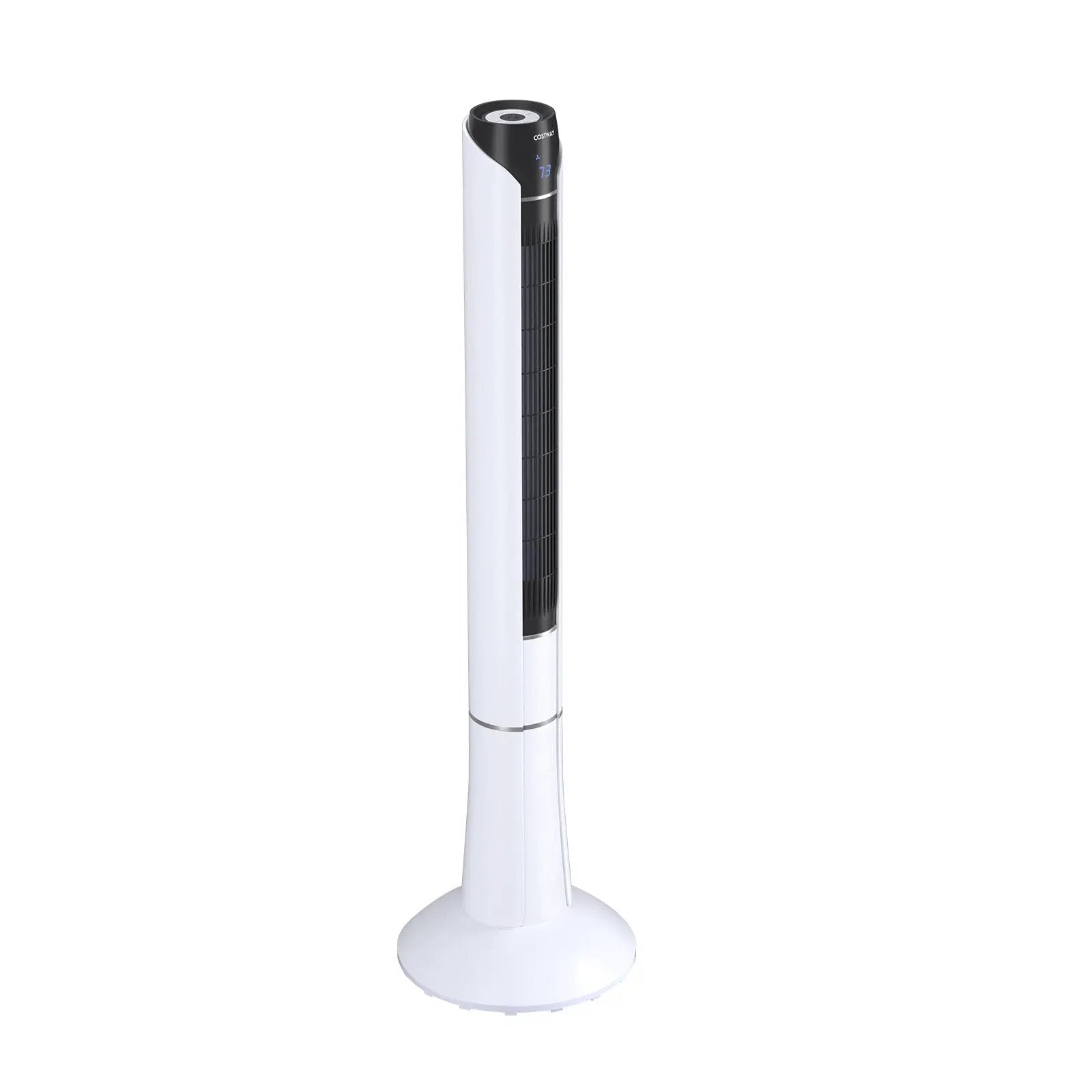 Portable 48 Inches Tower Fan with Remote Control-White by DirectDeals