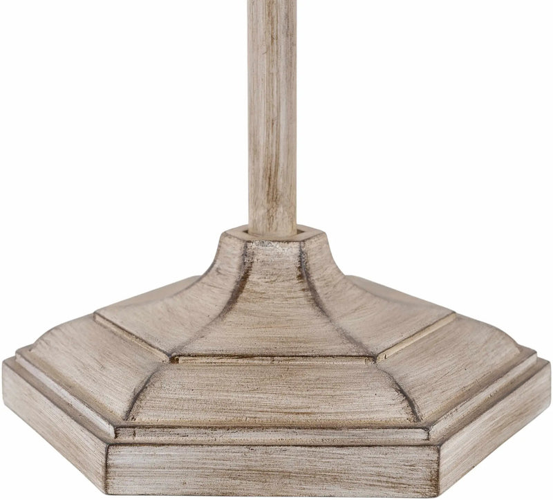 Esmeralda Resin Gray & Beige Floor Lamp by Boutique Rugs