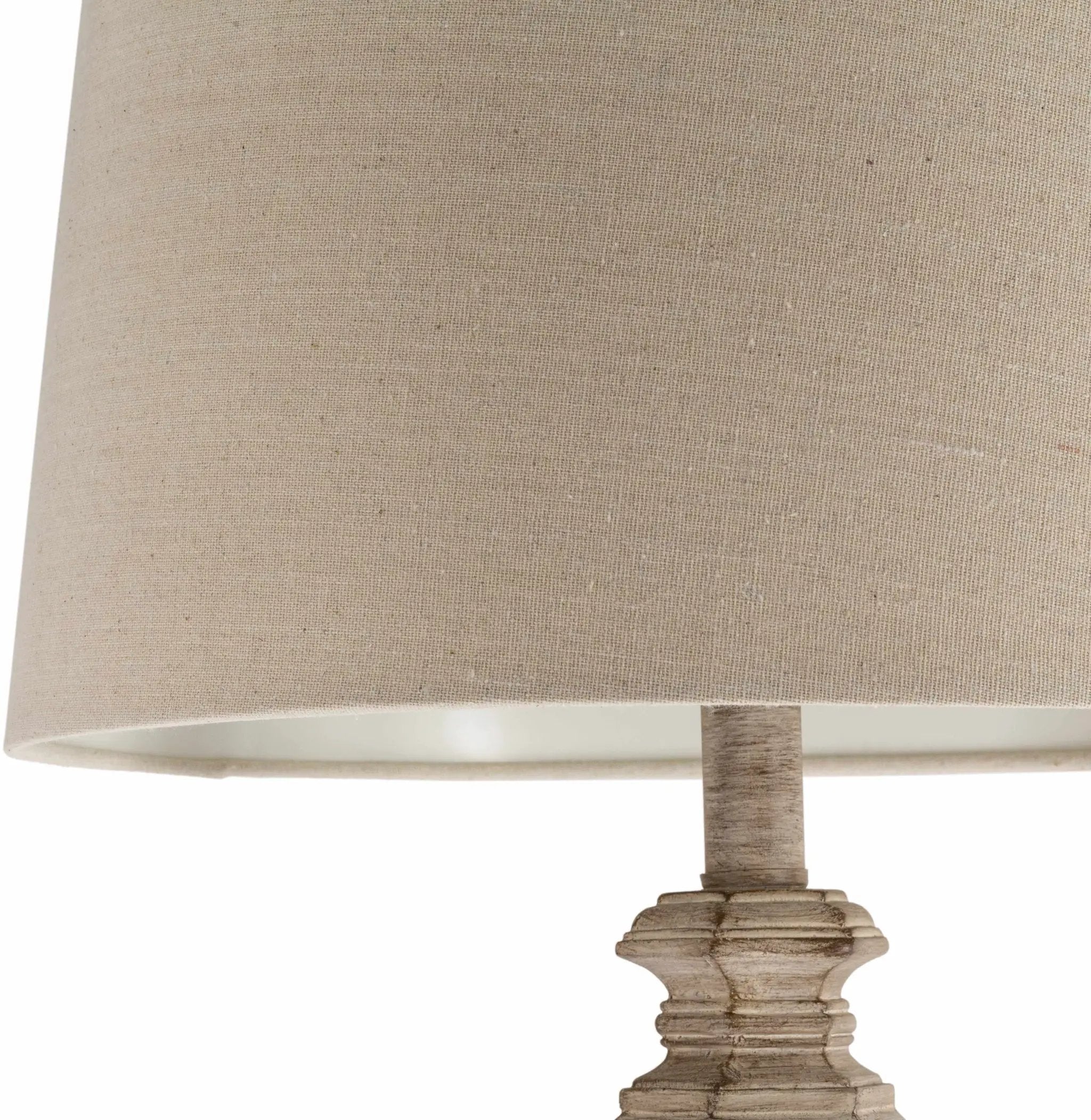Esmeralda Resin Gray & Beige Floor Lamp by Boutique Rugs