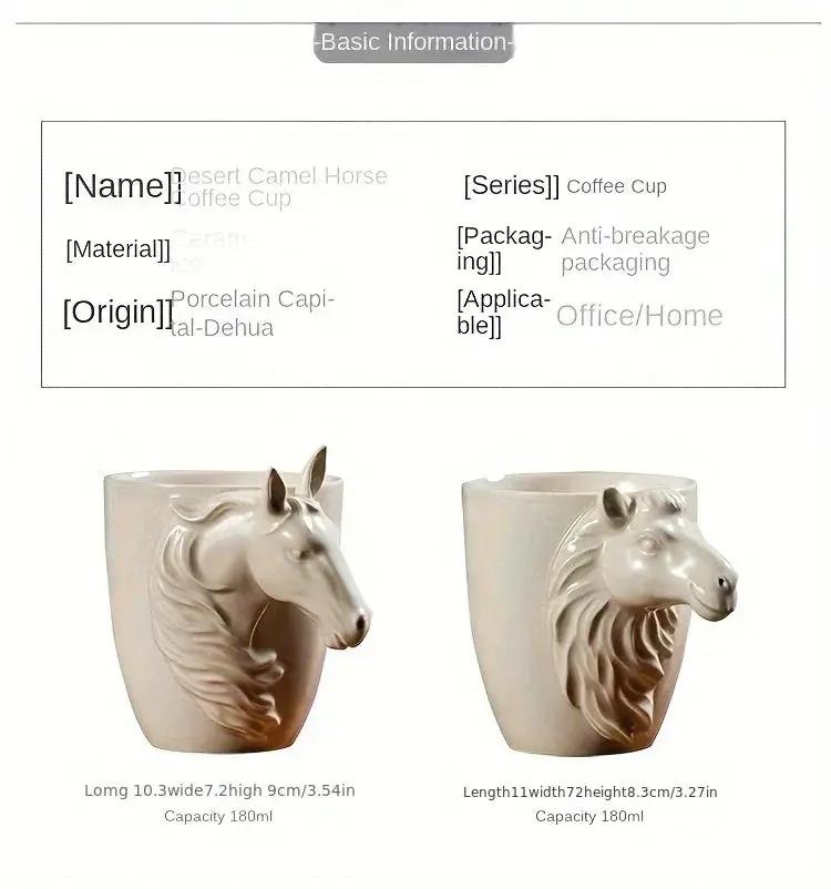 Espresso Cup - 3D Handle Ceramic Wood Ash 6Oz by House Of Avana
