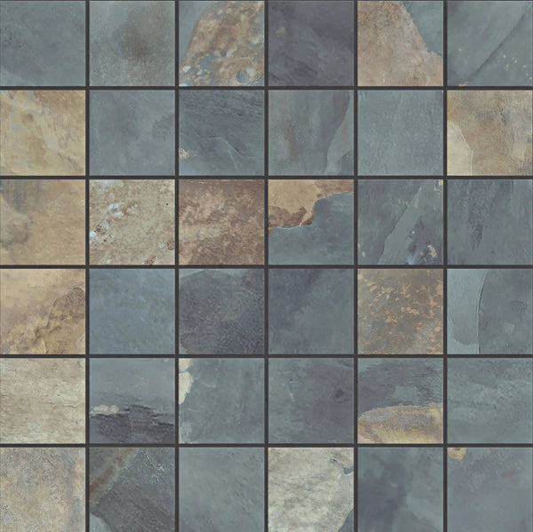 Essence Mariposa Slate Mosaic A Look Porcelain Tiles 12x12