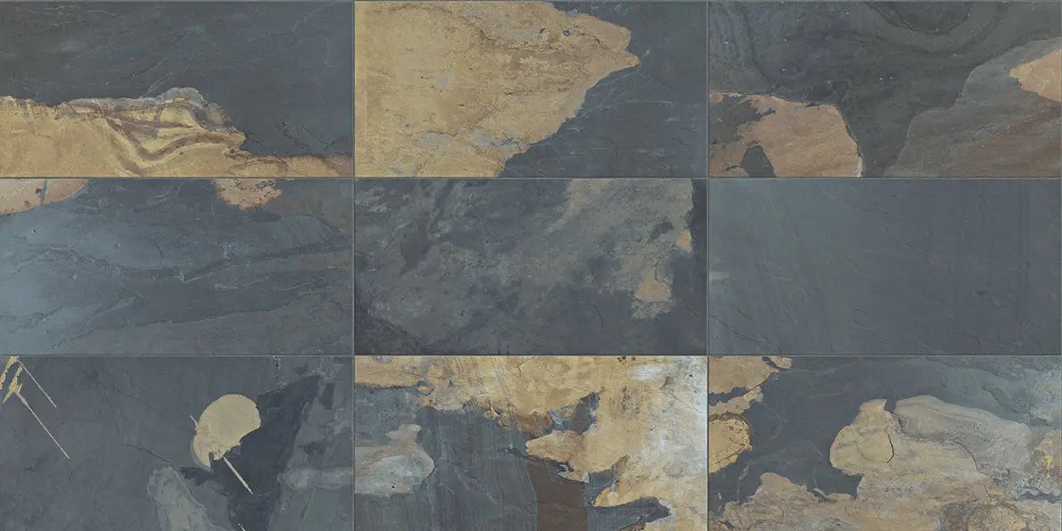 Essence Mariposa Slate Bullnose Look Porcelain Moldings 3x24 by landmarkceramics