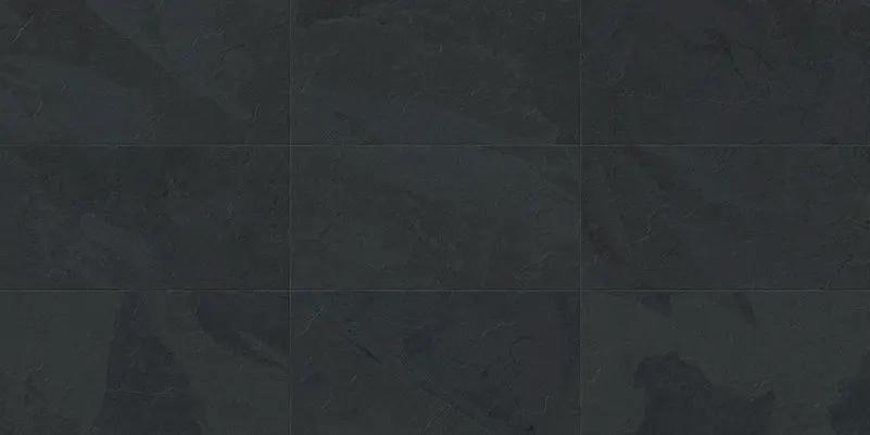 Essence Montauk Black Slate Look Porcelain Tiles 24x48 by landmarkceramics