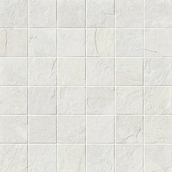 Essence Montauk White Bullnose Slate Look Porcelain Moldings 3x24