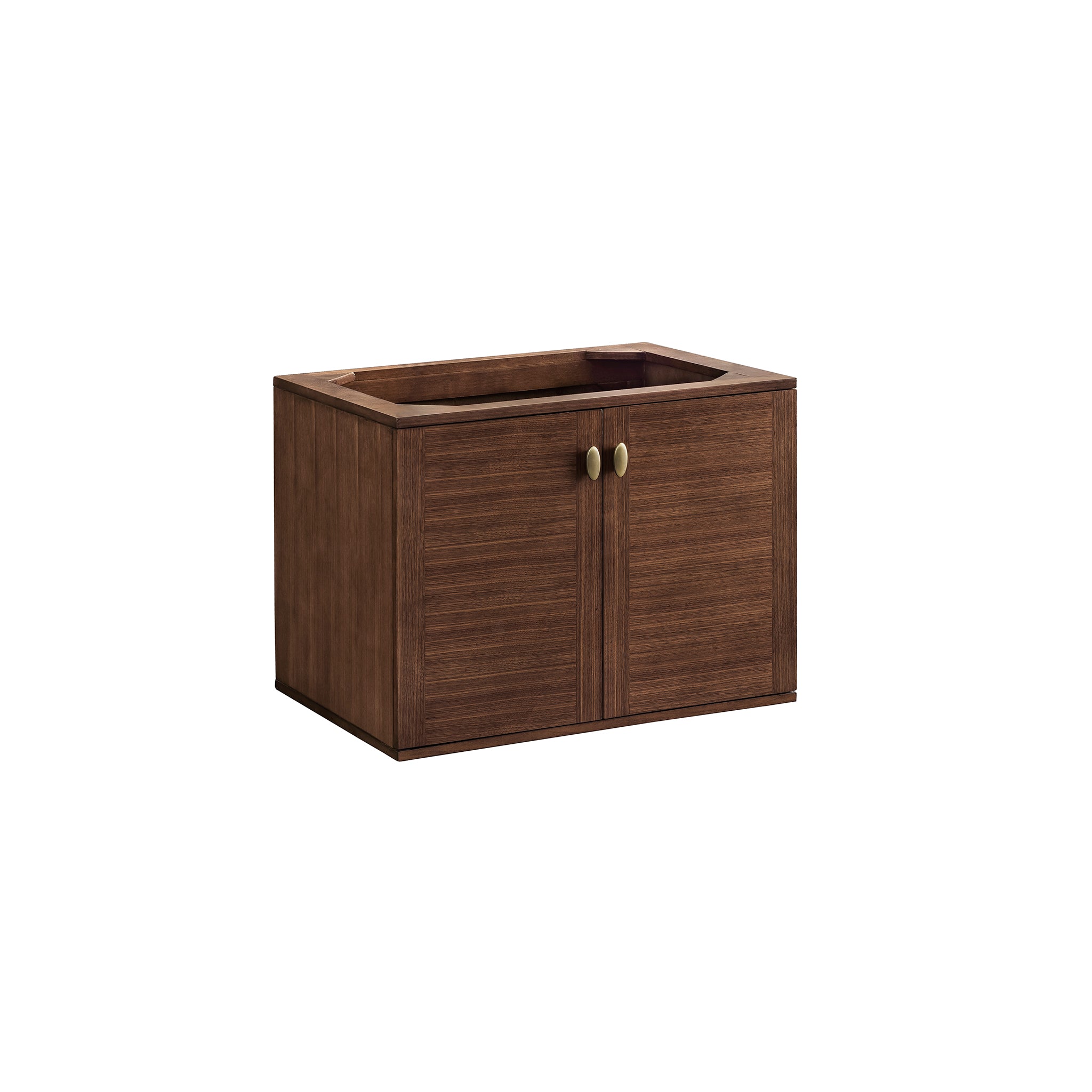 James Martin Amberly 30" Dual Mount Single Bathroom Vanity, Mid-Century Walnut by James Martin