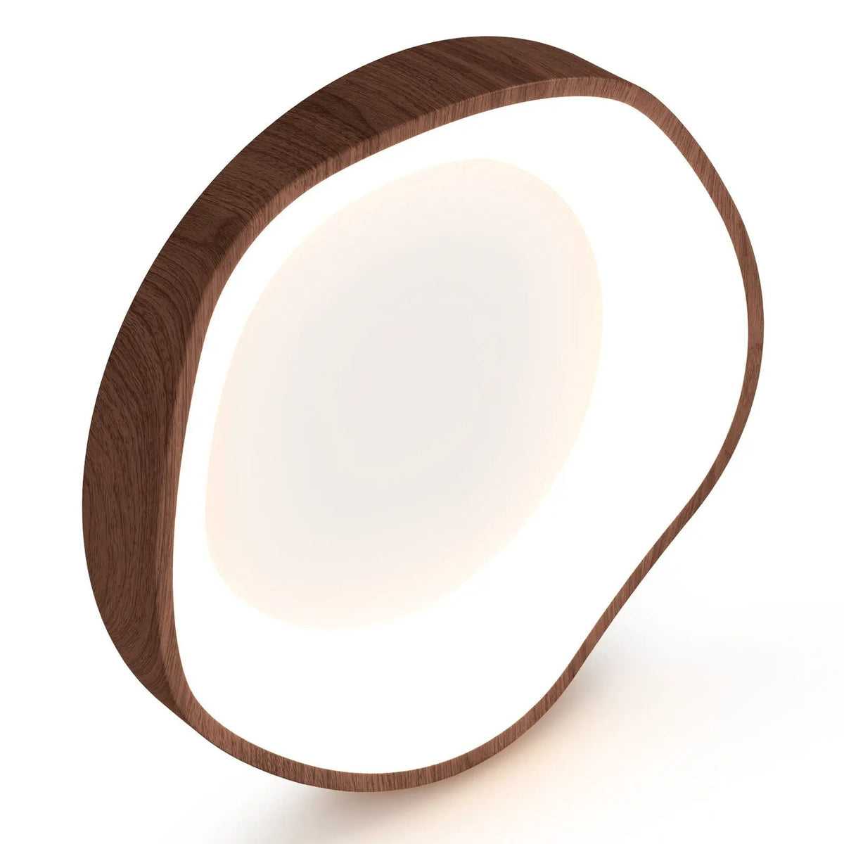 24W Modern LED Mount Ceiling Light with Wood Pattern and Metal Frame by DirectDeals