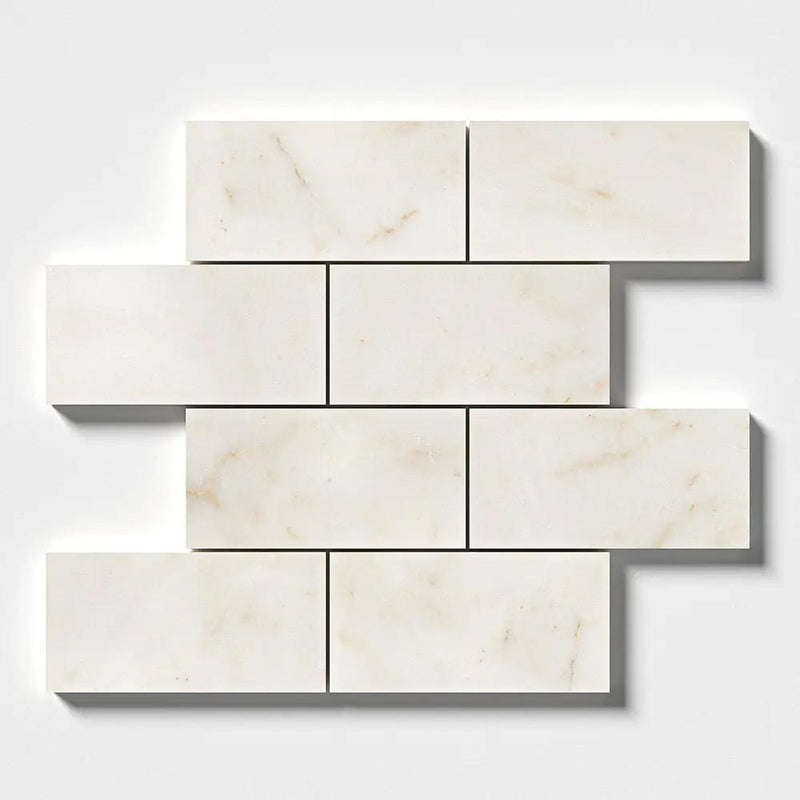 European Sugar Polished Marble Tiles 2 3/4x5 1/2 closeup 1