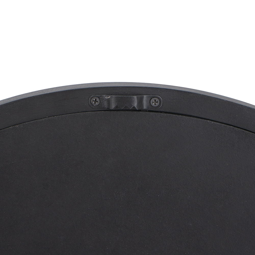 Circle Wall Mirror with Wooden Frame - Black, Light Brown, Dark Brown, photo 3 of 36