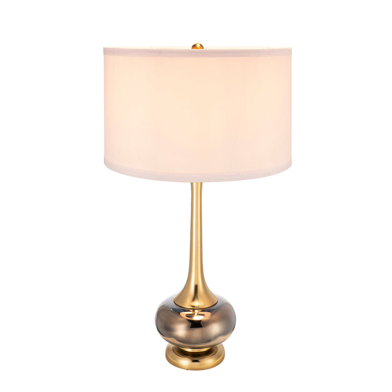 D15x29 Table Lamp with Glass Drum Shade, photo 3 of 16