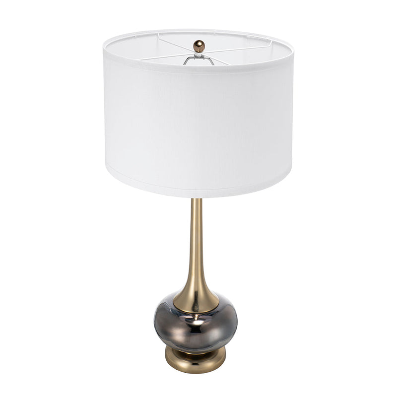 D15x29 Table Lamp with Glass Drum Shade, photo 4 of 16