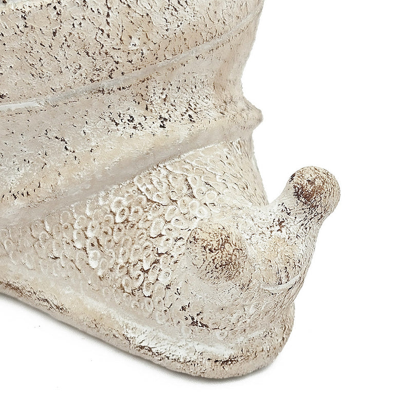 Decorative Sand and Cement Snail Planter, 8.3 x 7 x 4.7 Inch, Beige, photo 8 of 10