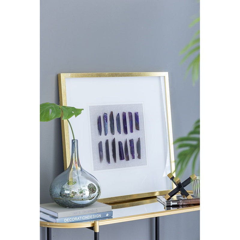 Grace Purple Agate Shadow Boxes Wall Art Set of 2 with Natural Stone – Multicolor, photo 15 of 17