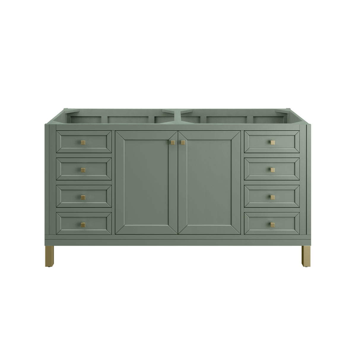 James Martin Chicago 60" Double Bathroom Vanity, Smokey Celadon, view 18