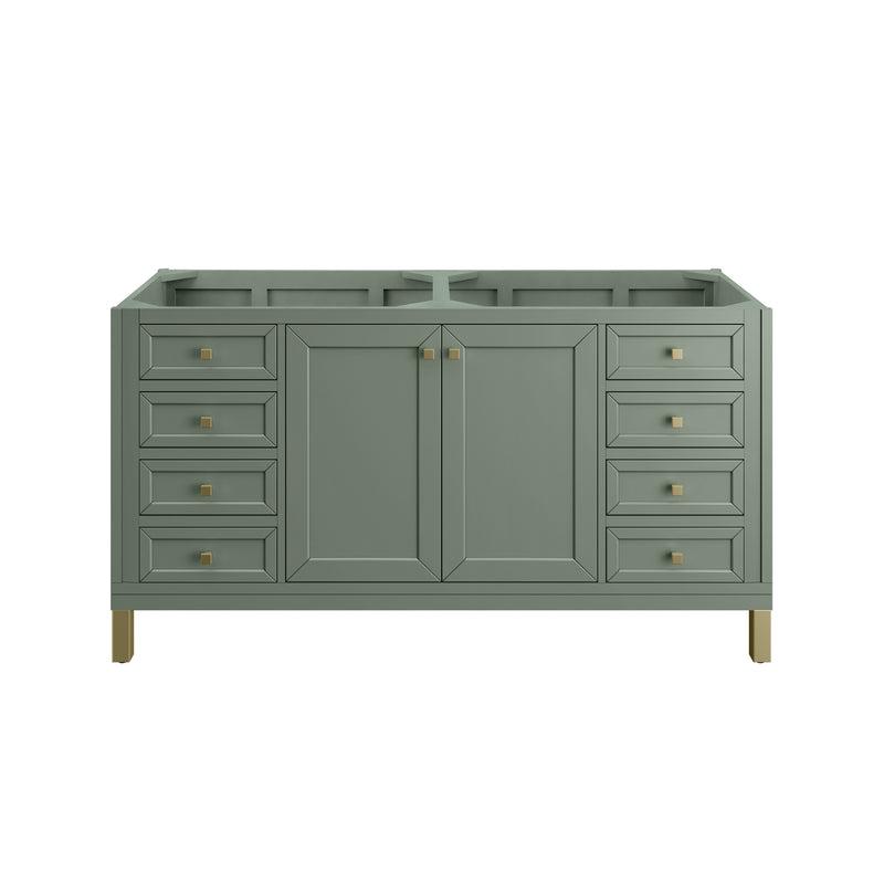 James Martin Chicago 60" Double Vanity Cabinet, Smokey Celadon by James Martin