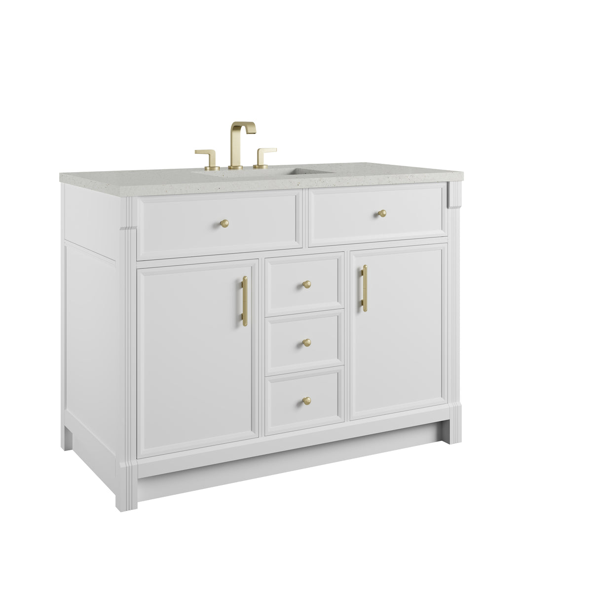 James Martin Bellshire 48" Single Bathroom Vanity, Bright White, view 34