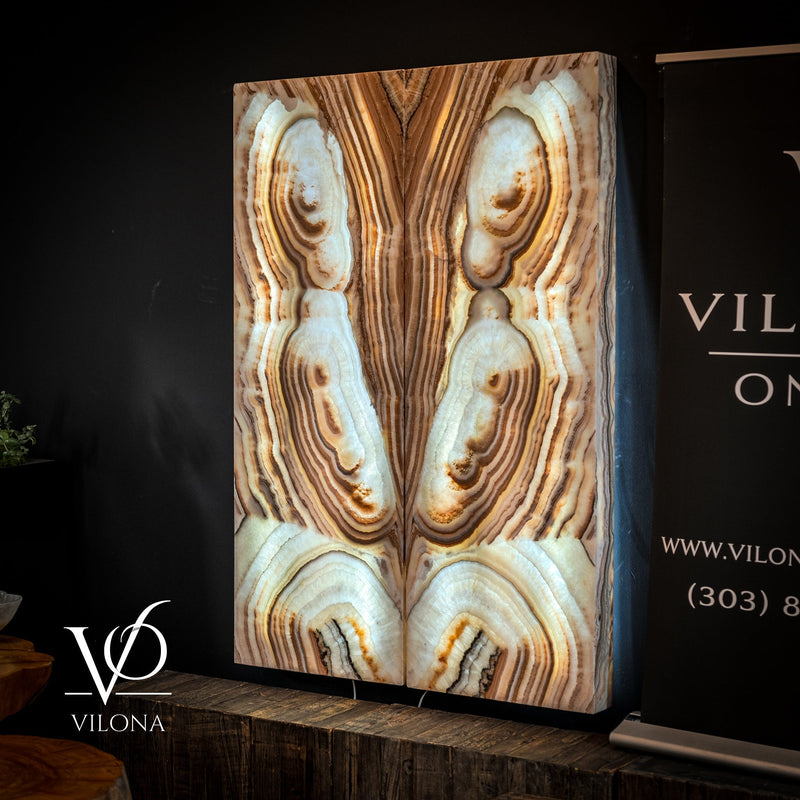 Exotic Sahara Onyx Wall Panels - 63" Tall, 21.75" Wide Per Panel - (Large #1), photo 10 of 11