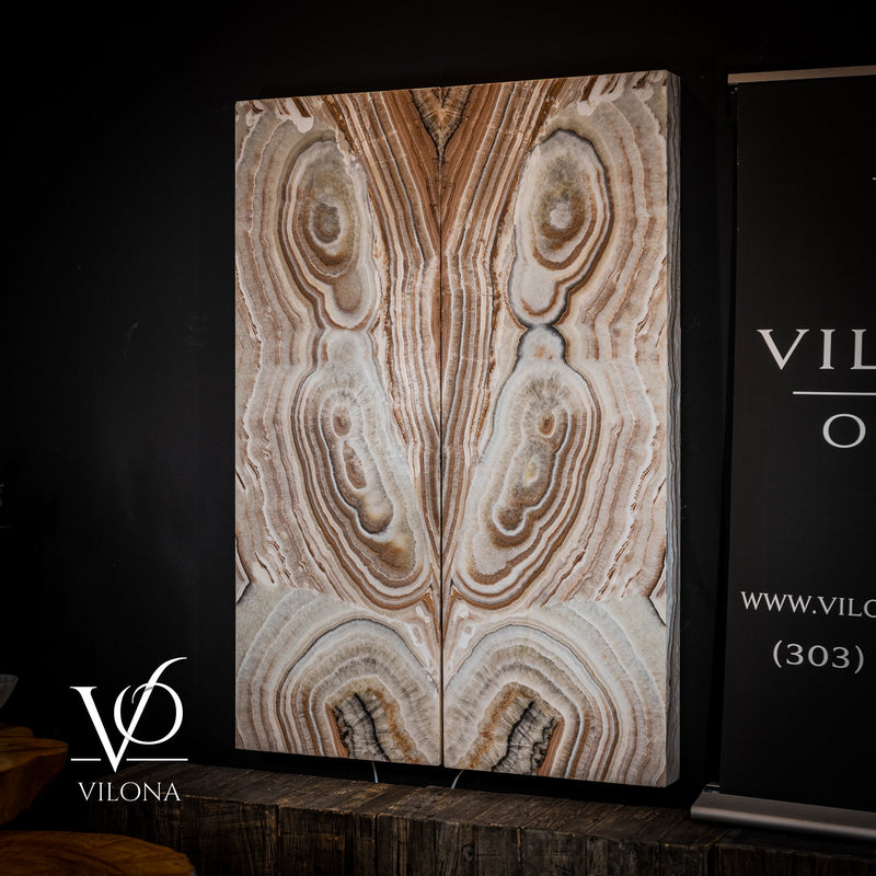 Exotic Sahara Onyx Wall Panels - 63" Tall, 21.75" Wide Per Panel - (Large #1), photo 3 of 11