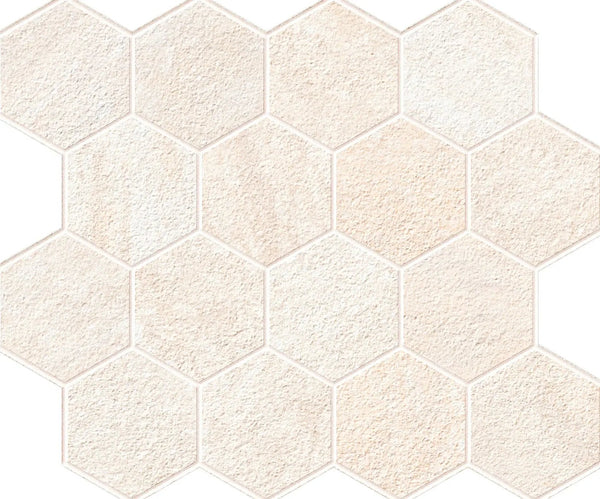 Explore African Beige Mosaic D Quartz Look Porcelain Mosaics 12x10
