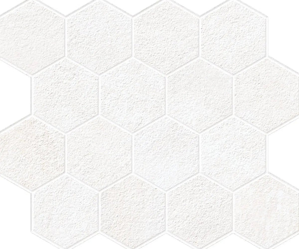 Explore Arctic White Mosaic D Quartz Look Porcelain Mosaics 12x10