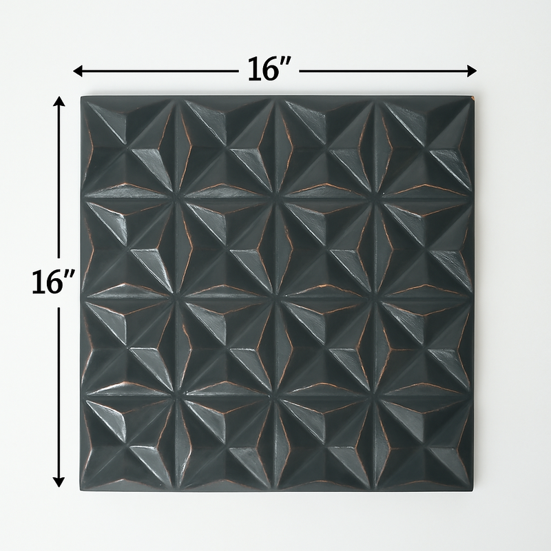 Black Square Modern Wall Art, photo 4 of 6