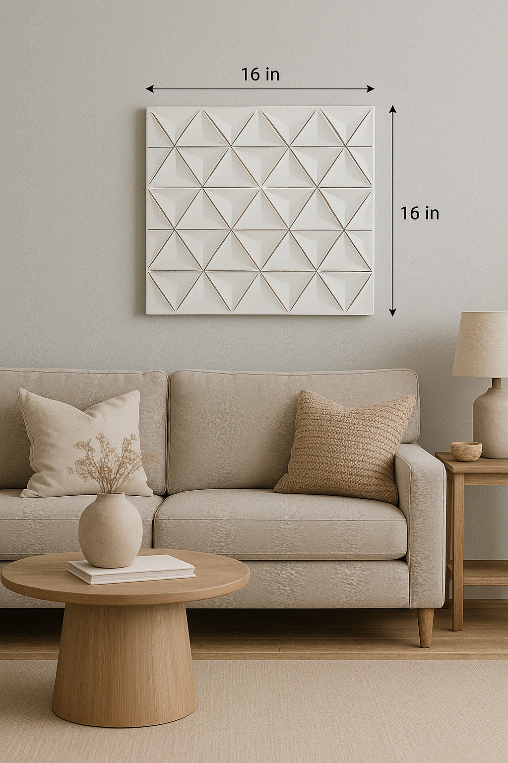 White Wooden Wall Décor – Modern Rustic Wall Art, photo 2 of 5