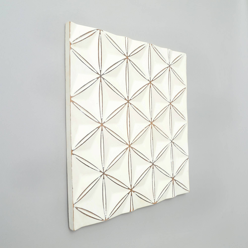 White Wooden Wall Décor – Modern Rustic Wall Art, photo 5 of 5