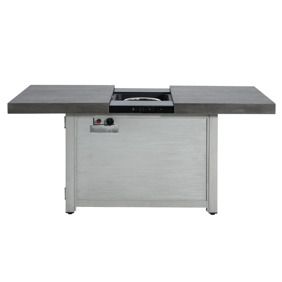 Extendable Rectangle Aluminum Alloy Fire Pit Table, 50,000 BTU, photo 3 of 13